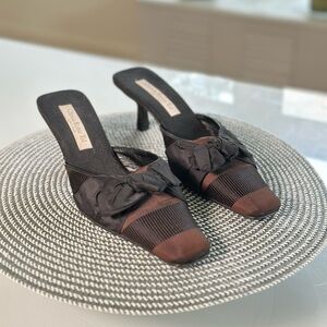 Olivia Rose Tal Brown and Black Mules size 9